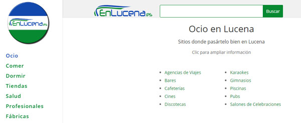 Subcategorías EnLucena.es